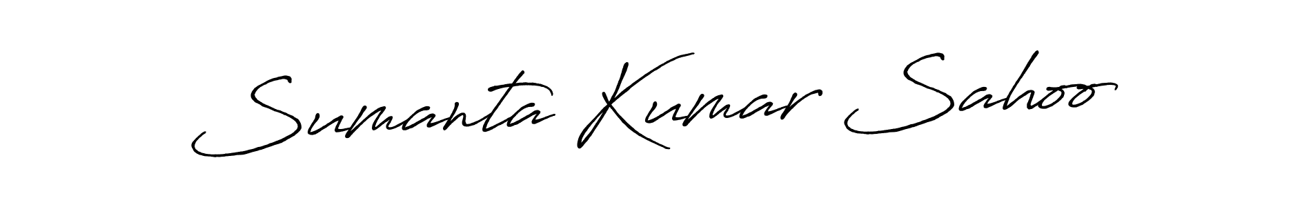 How to make Sumanta Kumar Sahoo name signature. Use Antro_Vectra_Bolder style for creating short signs online. This is the latest handwritten sign. Sumanta Kumar Sahoo signature style 7 images and pictures png