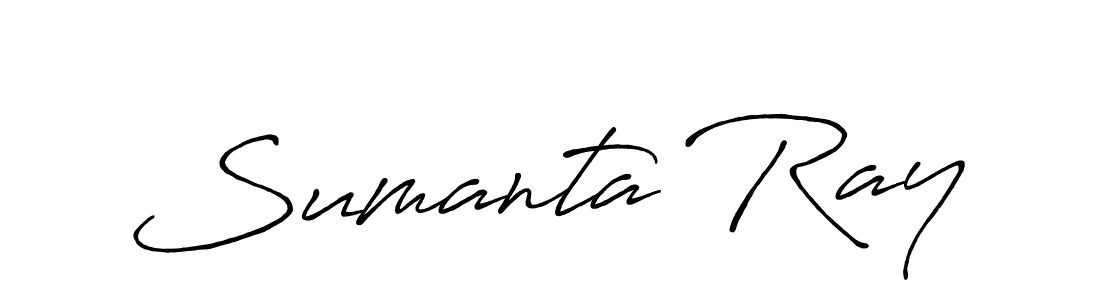 Make a beautiful signature design for name Sumanta Ray. With this signature (Antro_Vectra_Bolder) style, you can create a handwritten signature for free. Sumanta Ray signature style 7 images and pictures png