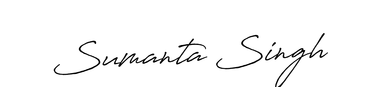 Use a signature maker to create a handwritten signature online. With this signature software, you can design (Antro_Vectra_Bolder) your own signature for name Sumanta Singh. Sumanta Singh signature style 7 images and pictures png