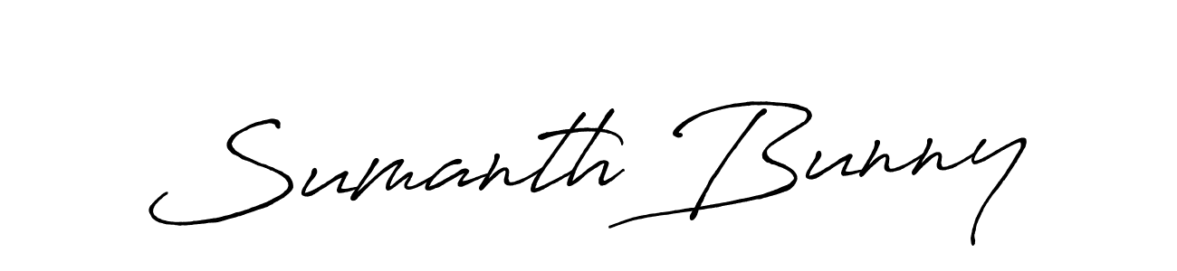 How to make Sumanth Bunny signature? Antro_Vectra_Bolder is a professional autograph style. Create handwritten signature for Sumanth Bunny name. Sumanth Bunny signature style 7 images and pictures png