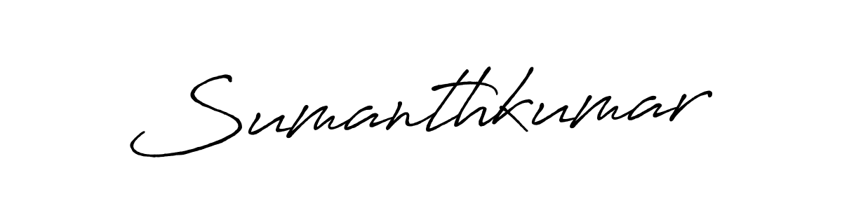 It looks lik you need a new signature style for name Sumanthkumar. Design unique handwritten (Antro_Vectra_Bolder) signature with our free signature maker in just a few clicks. Sumanthkumar signature style 7 images and pictures png