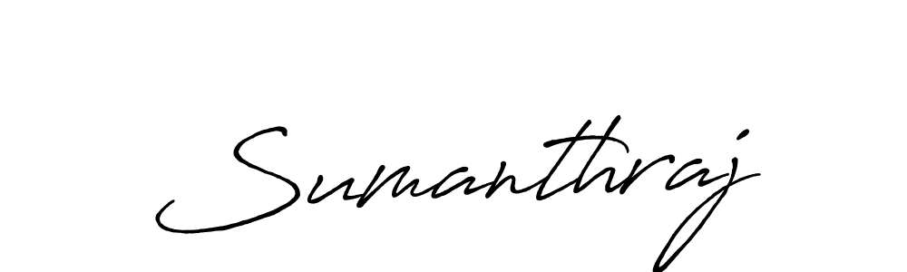How to make Sumanthraj name signature. Use Antro_Vectra_Bolder style for creating short signs online. This is the latest handwritten sign. Sumanthraj signature style 7 images and pictures png