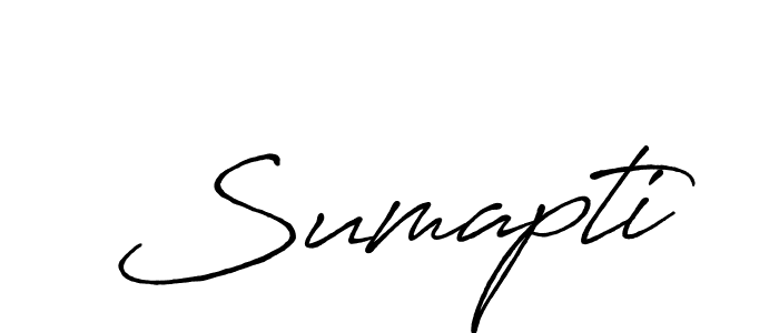 Design your own signature with our free online signature maker. With this signature software, you can create a handwritten (Antro_Vectra_Bolder) signature for name Sumapti. Sumapti signature style 7 images and pictures png