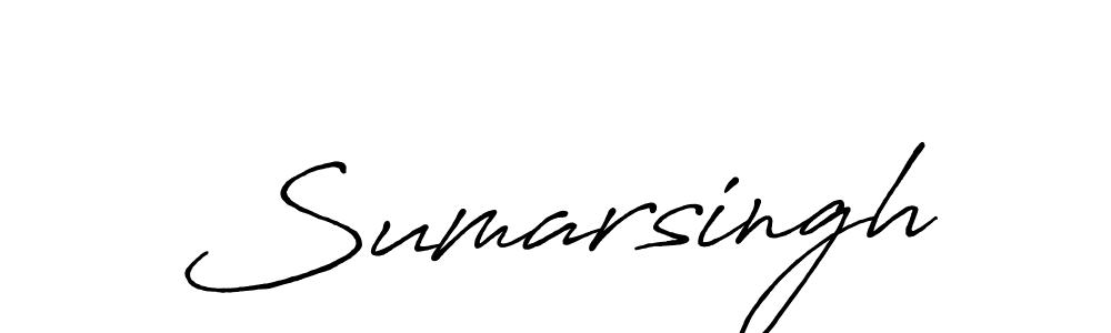 Sumarsingh stylish signature style. Best Handwritten Sign (Antro_Vectra_Bolder) for my name. Handwritten Signature Collection Ideas for my name Sumarsingh. Sumarsingh signature style 7 images and pictures png