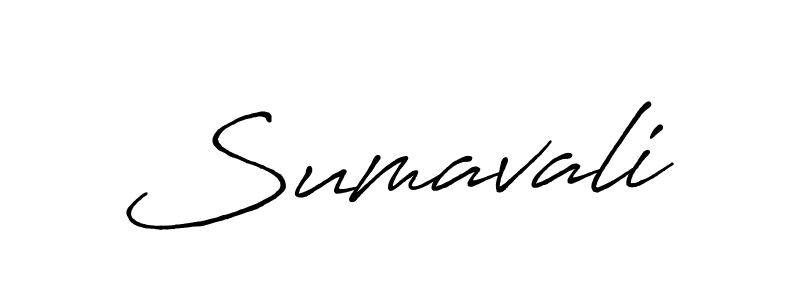 How to make Sumavali name signature. Use Antro_Vectra_Bolder style for creating short signs online. This is the latest handwritten sign. Sumavali signature style 7 images and pictures png