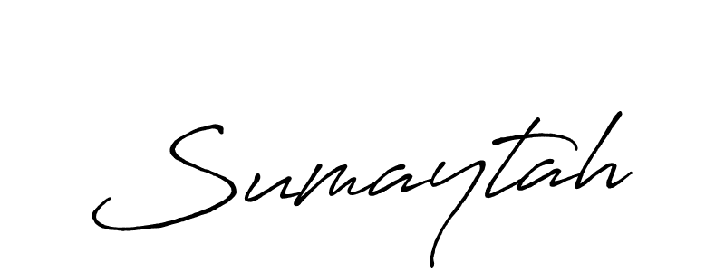 Make a beautiful signature design for name Sumaytah. With this signature (Antro_Vectra_Bolder) style, you can create a handwritten signature for free. Sumaytah signature style 7 images and pictures png