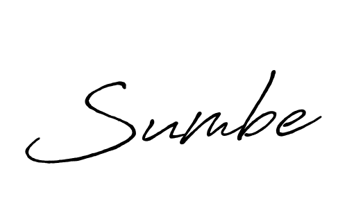 Also we have Sumbe name is the best signature style. Create professional handwritten signature collection using Antro_Vectra_Bolder autograph style. Sumbe signature style 7 images and pictures png
