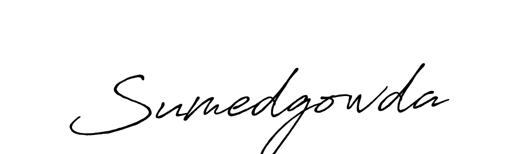 Design your own signature with our free online signature maker. With this signature software, you can create a handwritten (Antro_Vectra_Bolder) signature for name Sumedgowda. Sumedgowda signature style 7 images and pictures png