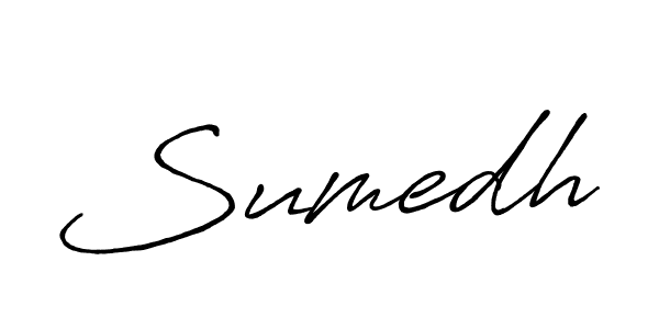 Design your own signature with our free online signature maker. With this signature software, you can create a handwritten (Antro_Vectra_Bolder) signature for name Sumedh. Sumedh signature style 7 images and pictures png