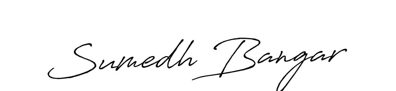 How to make Sumedh Bangar signature? Antro_Vectra_Bolder is a professional autograph style. Create handwritten signature for Sumedh Bangar name. Sumedh Bangar signature style 7 images and pictures png