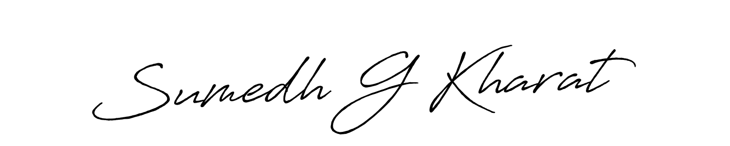 Similarly Antro_Vectra_Bolder is the best handwritten signature design. Signature creator online .You can use it as an online autograph creator for name Sumedh G Kharat. Sumedh G Kharat signature style 7 images and pictures png