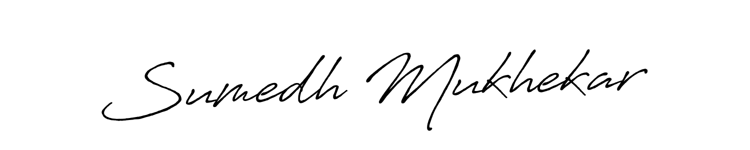 Antro_Vectra_Bolder is a professional signature style that is perfect for those who want to add a touch of class to their signature. It is also a great choice for those who want to make their signature more unique. Get Sumedh Mukhekar name to fancy signature for free. Sumedh Mukhekar signature style 7 images and pictures png