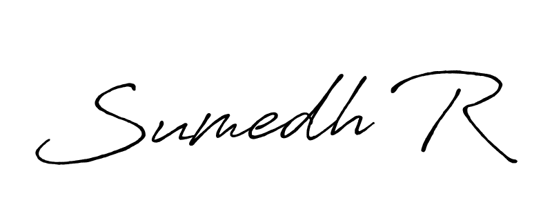 How to make Sumedh R signature? Antro_Vectra_Bolder is a professional autograph style. Create handwritten signature for Sumedh R name. Sumedh R signature style 7 images and pictures png