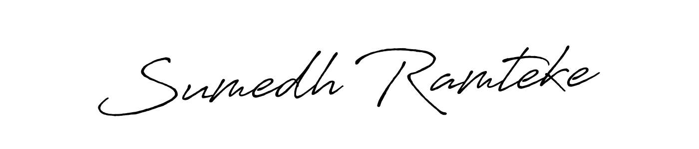 Use a signature maker to create a handwritten signature online. With this signature software, you can design (Antro_Vectra_Bolder) your own signature for name Sumedh Ramteke. Sumedh Ramteke signature style 7 images and pictures png