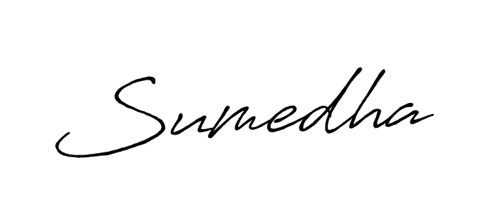 Create a beautiful signature design for name Sumedha. With this signature (Antro_Vectra_Bolder) fonts, you can make a handwritten signature for free. Sumedha signature style 7 images and pictures png