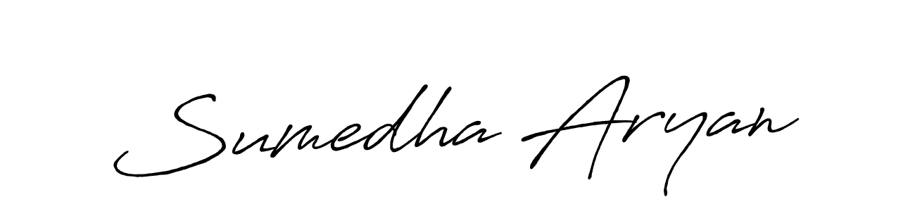 Design your own signature with our free online signature maker. With this signature software, you can create a handwritten (Antro_Vectra_Bolder) signature for name Sumedha Aryan. Sumedha Aryan signature style 7 images and pictures png