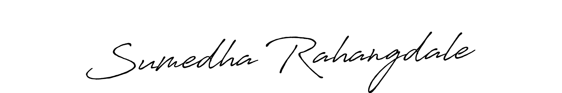 You should practise on your own different ways (Antro_Vectra_Bolder) to write your name (Sumedha Rahangdale) in signature. don't let someone else do it for you. Sumedha Rahangdale signature style 7 images and pictures png