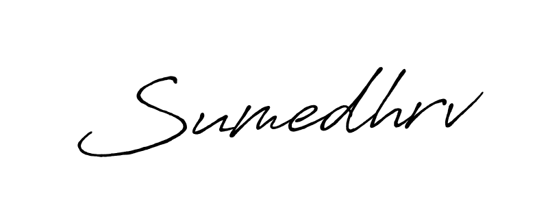 How to make Sumedhrv name signature. Use Antro_Vectra_Bolder style for creating short signs online. This is the latest handwritten sign. Sumedhrv signature style 7 images and pictures png