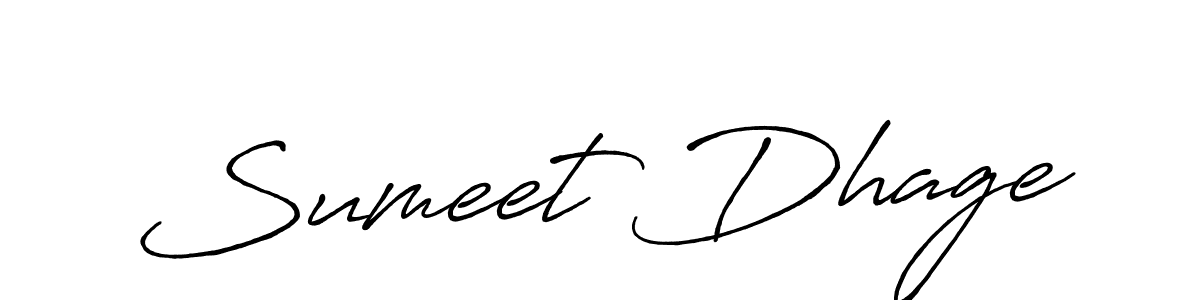 The best way (Antro_Vectra_Bolder) to make a short signature is to pick only two or three words in your name. The name Sumeet Dhage include a total of six letters. For converting this name. Sumeet Dhage signature style 7 images and pictures png