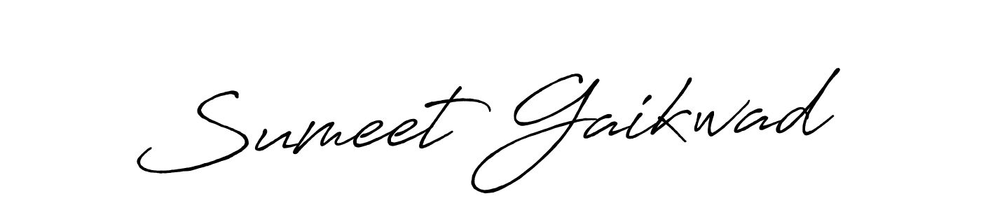 Use a signature maker to create a handwritten signature online. With this signature software, you can design (Antro_Vectra_Bolder) your own signature for name Sumeet Gaikwad. Sumeet Gaikwad signature style 7 images and pictures png