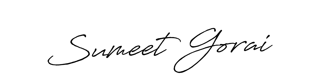 The best way (Antro_Vectra_Bolder) to make a short signature is to pick only two or three words in your name. The name Sumeet Gorai include a total of six letters. For converting this name. Sumeet Gorai signature style 7 images and pictures png