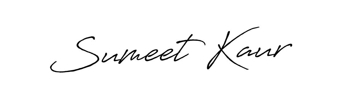 Sumeet Kaur stylish signature style. Best Handwritten Sign (Antro_Vectra_Bolder) for my name. Handwritten Signature Collection Ideas for my name Sumeet Kaur. Sumeet Kaur signature style 7 images and pictures png