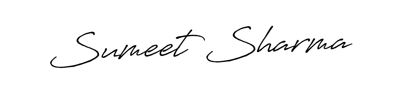 Similarly Antro_Vectra_Bolder is the best handwritten signature design. Signature creator online .You can use it as an online autograph creator for name Sumeet Sharma. Sumeet Sharma signature style 7 images and pictures png