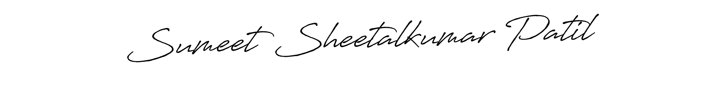 Similarly Antro_Vectra_Bolder is the best handwritten signature design. Signature creator online .You can use it as an online autograph creator for name Sumeet Sheetalkumar Patil. Sumeet Sheetalkumar Patil signature style 7 images and pictures png