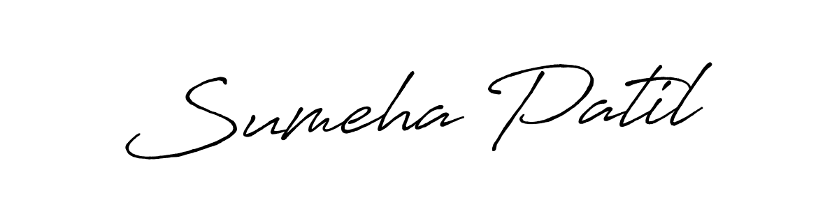 Create a beautiful signature design for name Sumeha Patil. With this signature (Antro_Vectra_Bolder) fonts, you can make a handwritten signature for free. Sumeha Patil signature style 7 images and pictures png