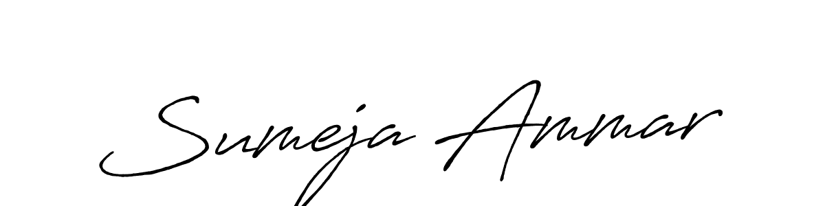 It looks lik you need a new signature style for name Sumeja Ammar. Design unique handwritten (Antro_Vectra_Bolder) signature with our free signature maker in just a few clicks. Sumeja Ammar signature style 7 images and pictures png