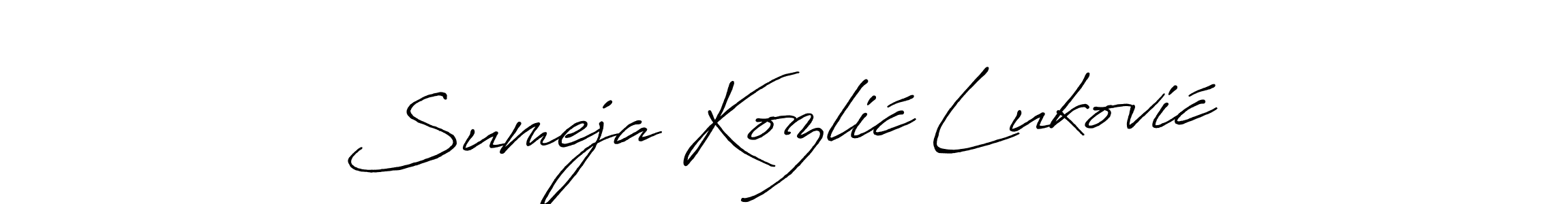 You can use this online signature creator to create a handwritten signature for the name Sumeja Kozlić Luković. This is the best online autograph maker. Sumeja Kozlić Luković signature style 7 images and pictures png