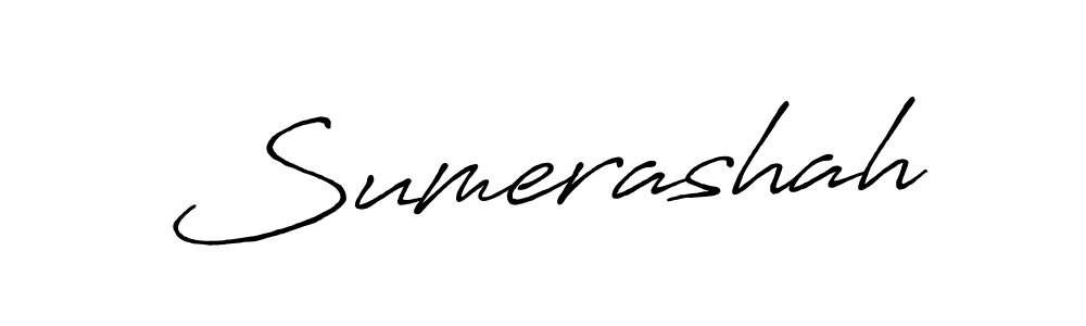 Also we have Sumerashah name is the best signature style. Create professional handwritten signature collection using Antro_Vectra_Bolder autograph style. Sumerashah signature style 7 images and pictures png