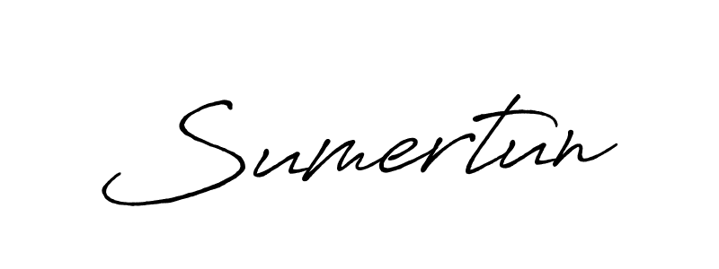 Sumertun stylish signature style. Best Handwritten Sign (Antro_Vectra_Bolder) for my name. Handwritten Signature Collection Ideas for my name Sumertun. Sumertun signature style 7 images and pictures png