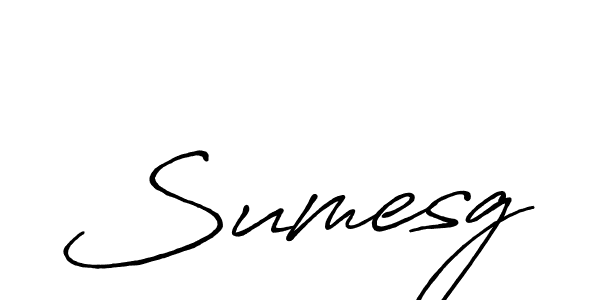 Create a beautiful signature design for name Sumesg. With this signature (Antro_Vectra_Bolder) fonts, you can make a handwritten signature for free. Sumesg signature style 7 images and pictures png