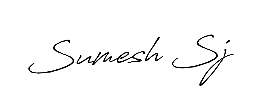 if you are searching for the best signature style for your name Sumesh Sj. so please give up your signature search. here we have designed multiple signature styles  using Antro_Vectra_Bolder. Sumesh Sj signature style 7 images and pictures png