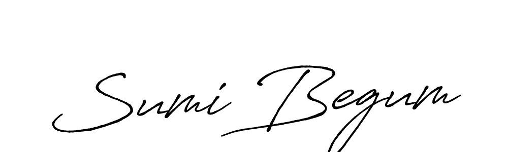 Also we have Sumi Begum name is the best signature style. Create professional handwritten signature collection using Antro_Vectra_Bolder autograph style. Sumi Begum signature style 7 images and pictures png