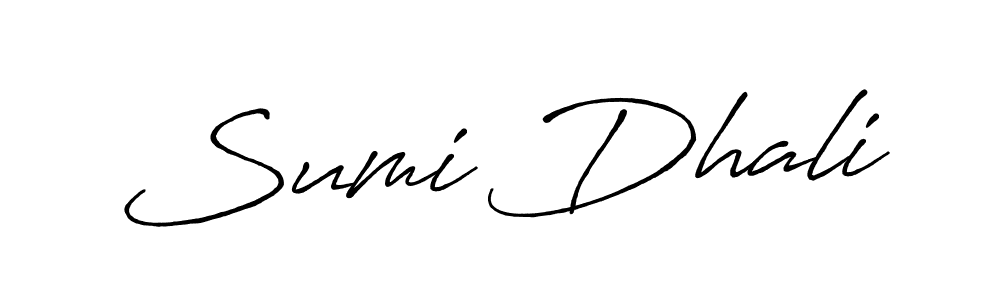 Design your own signature with our free online signature maker. With this signature software, you can create a handwritten (Antro_Vectra_Bolder) signature for name Sumi Dhali. Sumi Dhali signature style 7 images and pictures png