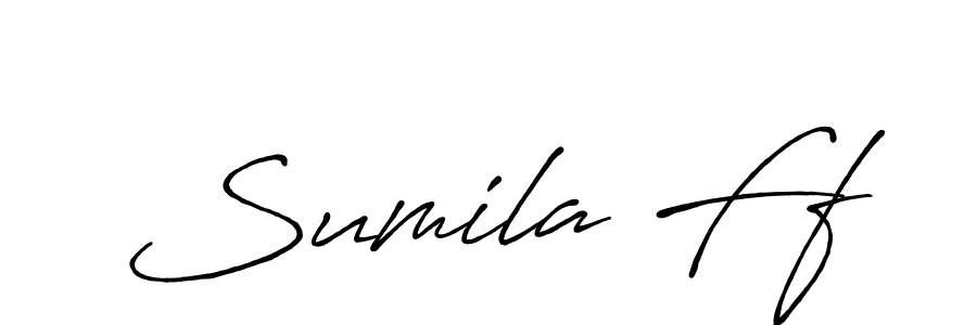 Similarly Antro_Vectra_Bolder is the best handwritten signature design. Signature creator online .You can use it as an online autograph creator for name Sumila Ff. Sumila Ff signature style 7 images and pictures png