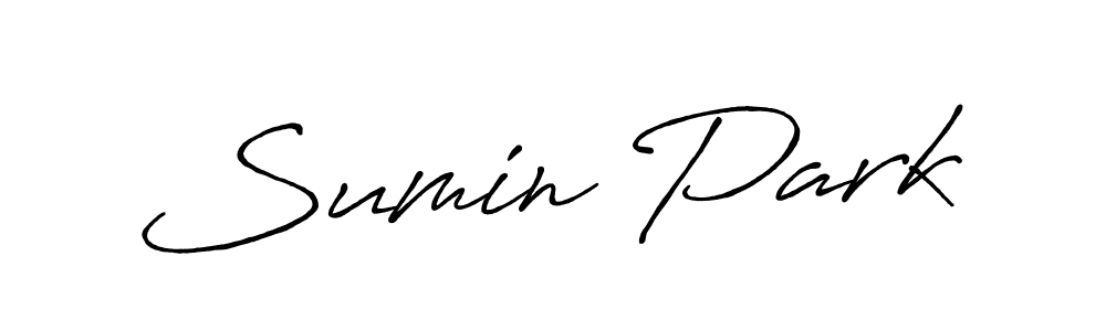 How to make Sumin Park name signature. Use Antro_Vectra_Bolder style for creating short signs online. This is the latest handwritten sign. Sumin Park signature style 7 images and pictures png