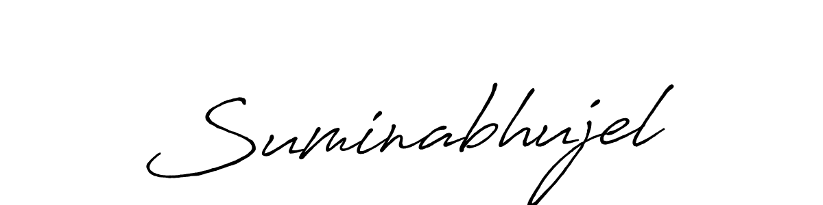 if you are searching for the best signature style for your name Suminabhujel. so please give up your signature search. here we have designed multiple signature styles  using Antro_Vectra_Bolder. Suminabhujel signature style 7 images and pictures png