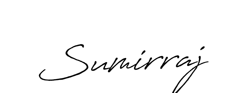 Use a signature maker to create a handwritten signature online. With this signature software, you can design (Antro_Vectra_Bolder) your own signature for name Sumirraj. Sumirraj signature style 7 images and pictures png