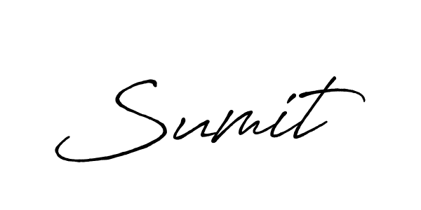 Sumit  stylish signature style. Best Handwritten Sign (Antro_Vectra_Bolder) for my name. Handwritten Signature Collection Ideas for my name Sumit . Sumit  signature style 7 images and pictures png