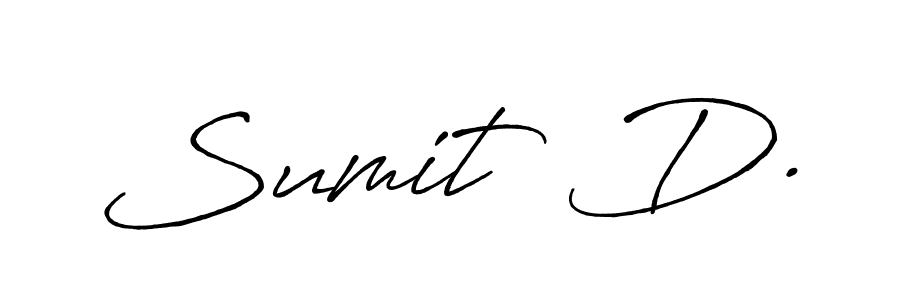 How to make Sumit  D. signature? Antro_Vectra_Bolder is a professional autograph style. Create handwritten signature for Sumit  D. name. Sumit  D. signature style 7 images and pictures png