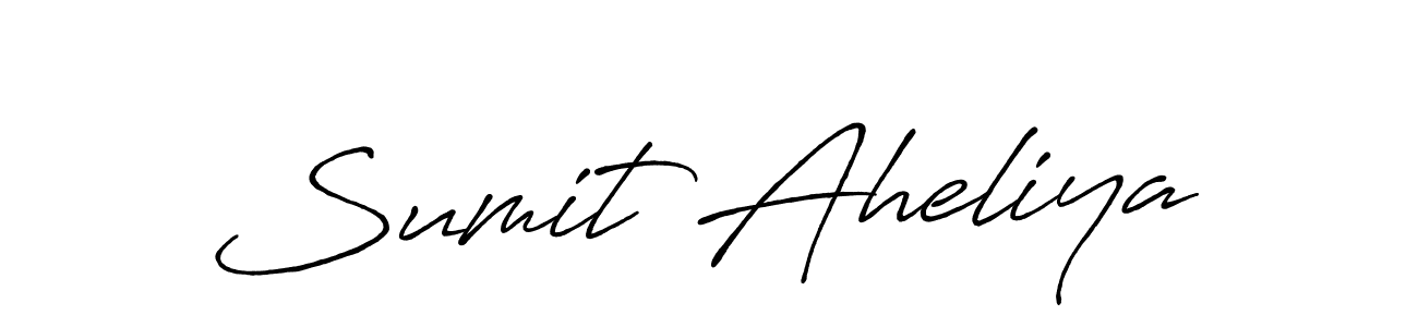 Make a beautiful signature design for name Sumit Aheliya. Use this online signature maker to create a handwritten signature for free. Sumit Aheliya signature style 7 images and pictures png