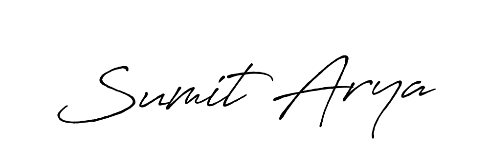 Also You can easily find your signature by using the search form. We will create Sumit Arya name handwritten signature images for you free of cost using Antro_Vectra_Bolder sign style. Sumit Arya signature style 7 images and pictures png