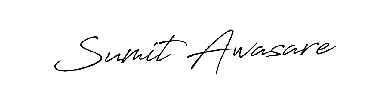 Sumit Awasare stylish signature style. Best Handwritten Sign (Antro_Vectra_Bolder) for my name. Handwritten Signature Collection Ideas for my name Sumit Awasare. Sumit Awasare signature style 7 images and pictures png