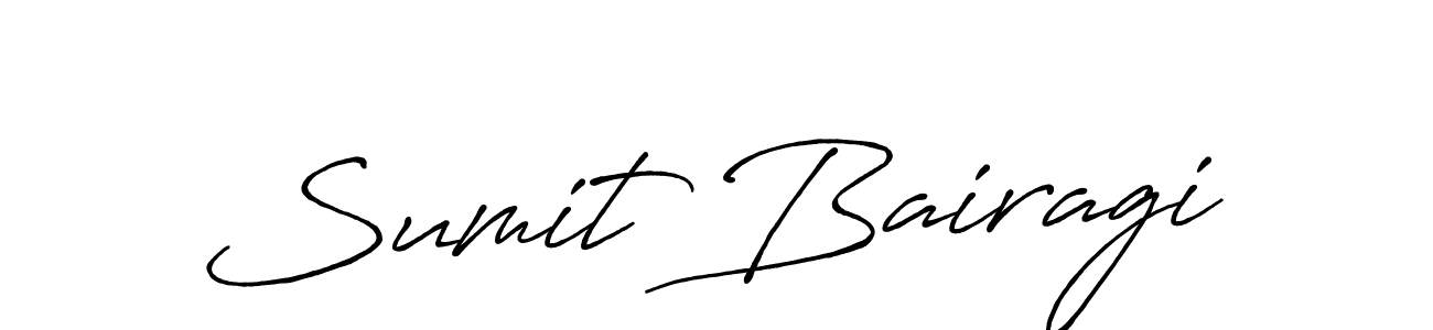 Design your own signature with our free online signature maker. With this signature software, you can create a handwritten (Antro_Vectra_Bolder) signature for name Sumit Bairagi. Sumit Bairagi signature style 7 images and pictures png