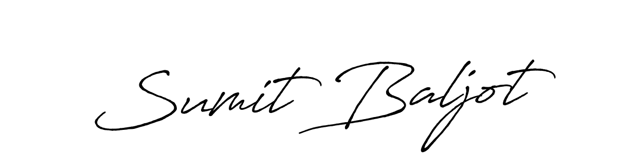 Use a signature maker to create a handwritten signature online. With this signature software, you can design (Antro_Vectra_Bolder) your own signature for name Sumit Baljot. Sumit Baljot signature style 7 images and pictures png