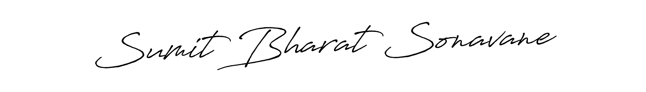 Also we have Sumit Bharat Sonavane name is the best signature style. Create professional handwritten signature collection using Antro_Vectra_Bolder autograph style. Sumit Bharat Sonavane signature style 7 images and pictures png
