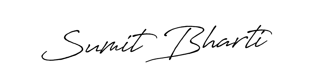 Also we have Sumit Bharti name is the best signature style. Create professional handwritten signature collection using Antro_Vectra_Bolder autograph style. Sumit Bharti signature style 7 images and pictures png